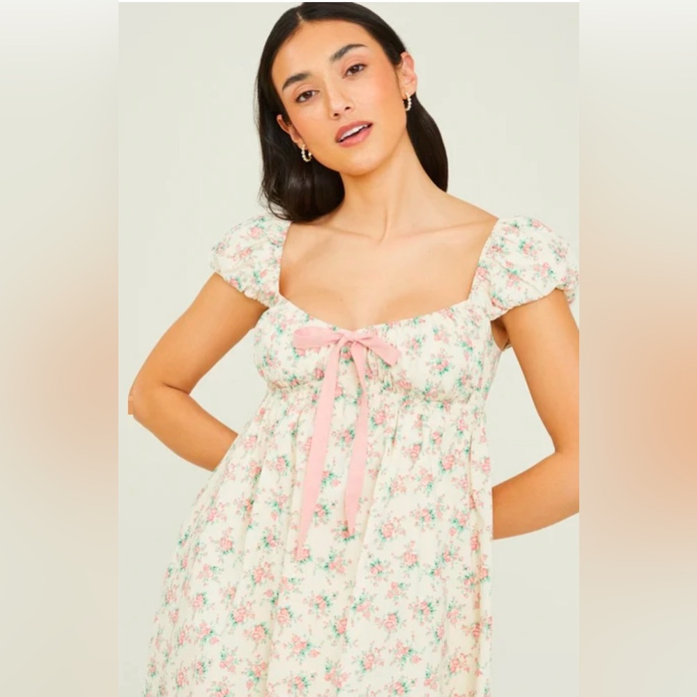 NWT Altar’d State Everlee Floral Bow Dress - Picture 4 of 6